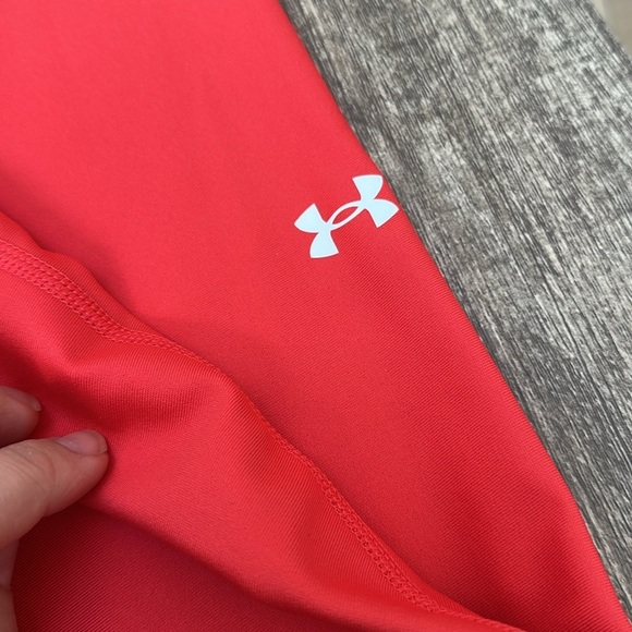 NWT Under Armour Hi Ankle Leg Compression High Rise Leggings 1365335 Coral Sz L - Picture 11 of 11